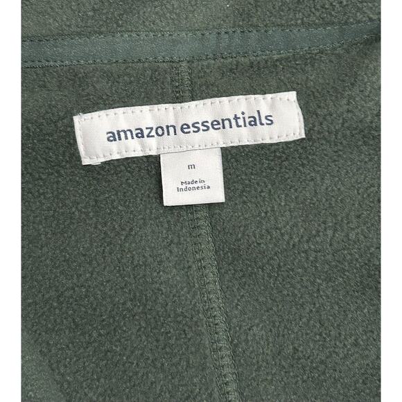 Amazon‎ Essentials Men's Full-zip Polar Fleece Jacket, Dark green Medium - Picture 3 of 4
